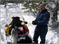 Snowmobile access to Rabbit Ears 1 and 2, Colo., photo 2